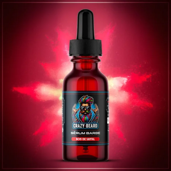 Crazy Beard - Sérum Barbe Bois de Santal 50ML - Produit Français 100% Naturel