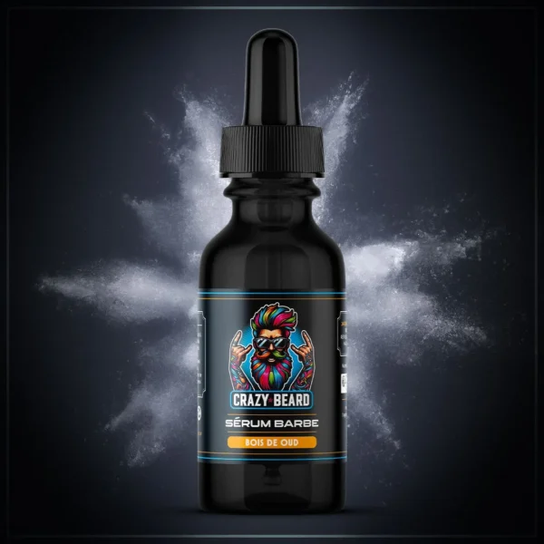 Crazy Beard - Sérum Barbe Bois de Oud 50ML - Produit Français 100% Naturel
