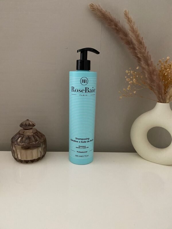 Gamme Rosebaie Trio Kératine Ricin – Shampoing, masque et sérum – Image 2